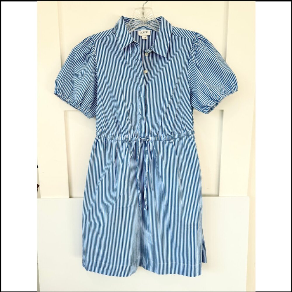J.Crew Seersucker Short Sleeve Dress Size OOP